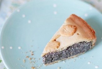 Баскский пирог с маковым заварным кремом 🎂