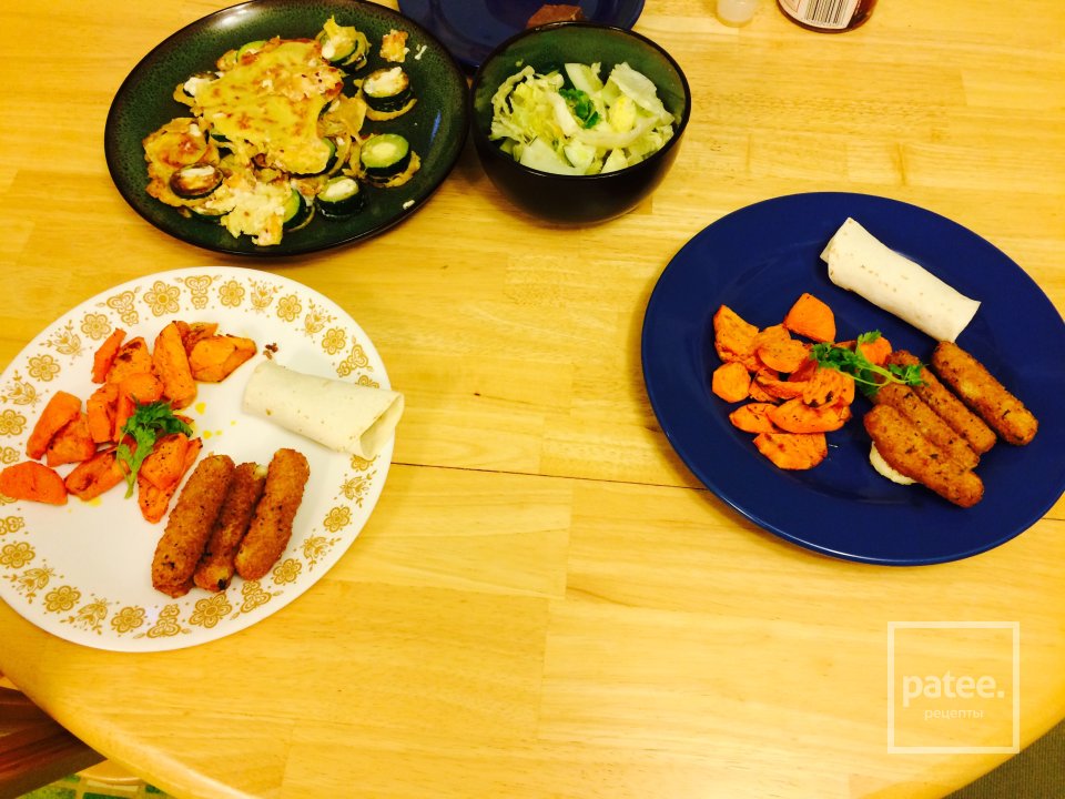 Ужин из батата и мясного рулетика 😌 - Шаг 1