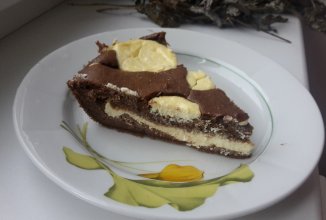 Пирог творожно-шоколадный "долматинец"