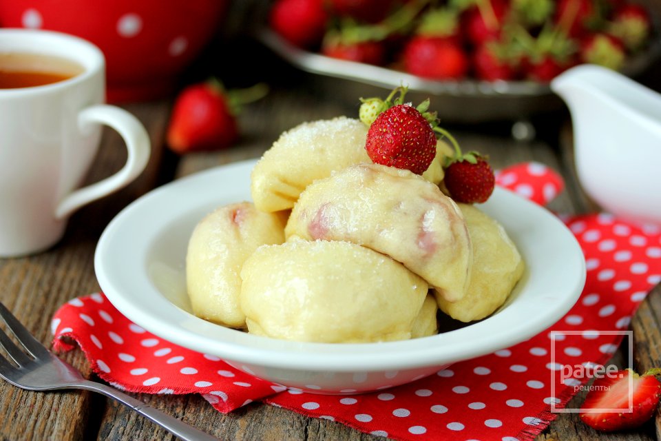 Паровые вареники с клубникой в мультиварке - Шаг 19