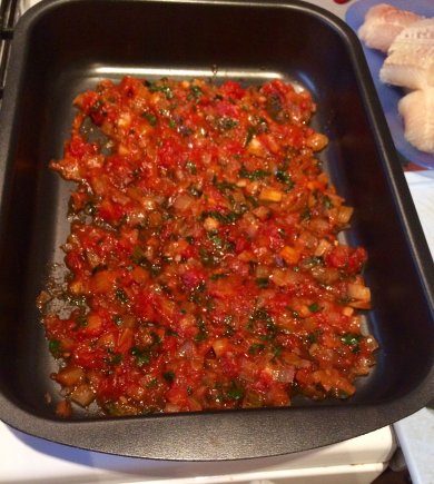 Хек запеченный в томатном соусе - Шаг 9