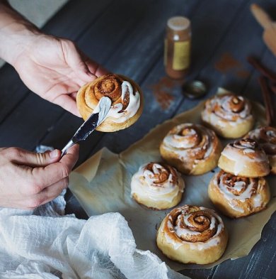Булочки Синнабон с вишневой глазурью - Шаг 5