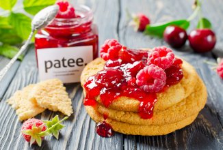 Варенье из черешни и малины с желатином