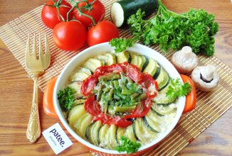 Овощная запеканка со сметаной