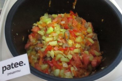 Рагу с кабачками и говядиной. - приготовление