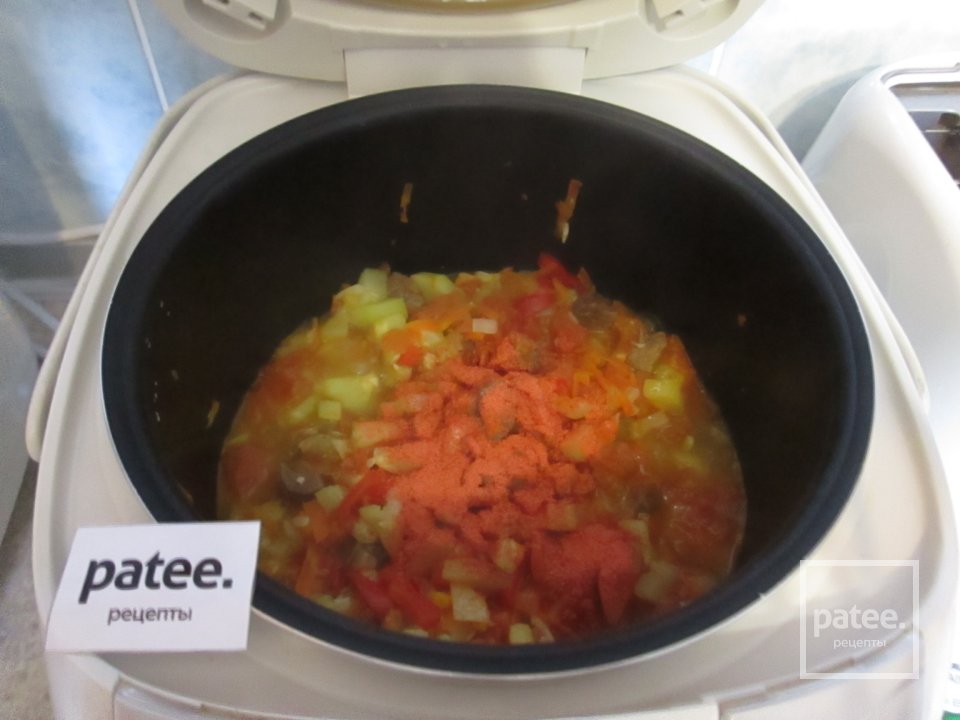 Рагу с кабачками и говядиной. - Шаг 10