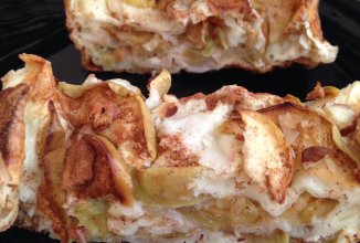 Слоеный пирог с яблоками из лаваша