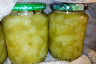 Кабачки ананасовые. Заготовки на зиму.