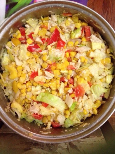 Салат из курицы с ананасом - Шаг 2