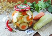 Маринованные кабачки с морковью на зиму