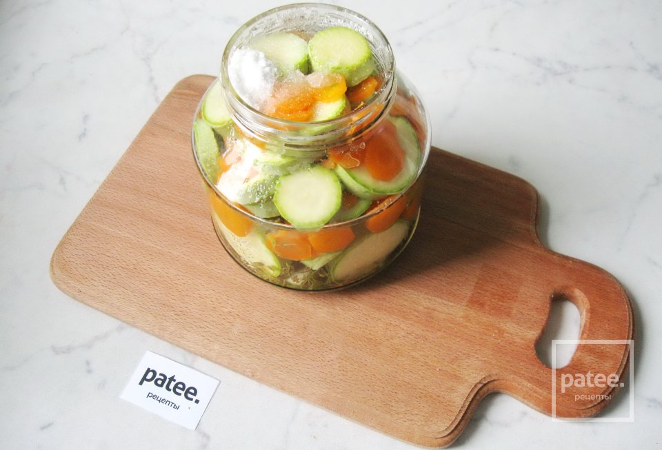 Маринованные кабачки с морковью на зиму - Шаг 13