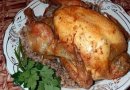 Курица фаршированная гречкой