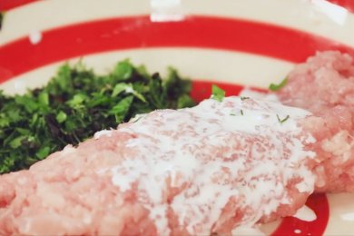 Рисбургер с мятным песто - приготовление