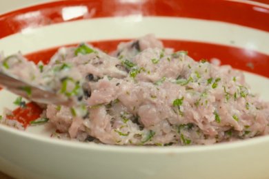 Рисбургер с мятным песто - приготовление