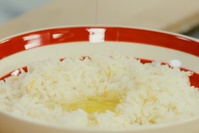 Рисбургер с мятным песто - приготовление