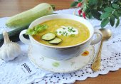 Суп-пюре с цуккини и кабачком