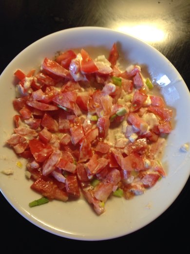 Запеченные шампиньоны с куриной грудкой и томатами под моцареллой - Шаг 2