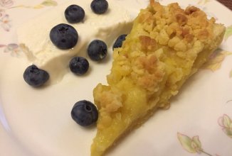Лимонный пирог с мороженным
