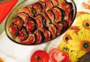 Баклажаны, запечённые с томатами и моцареллой