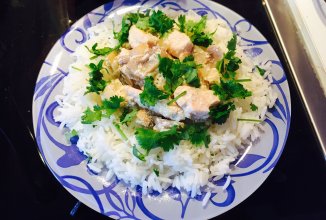 Куриные грудки с шампиньонами в сливках