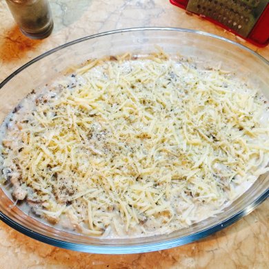 Курочка с грибами аля-жульен - Шаг 6