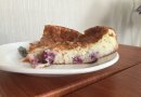 Творожная запеканка с черникой