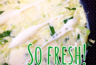 Воздушный омлет с цукини и мятой🍃