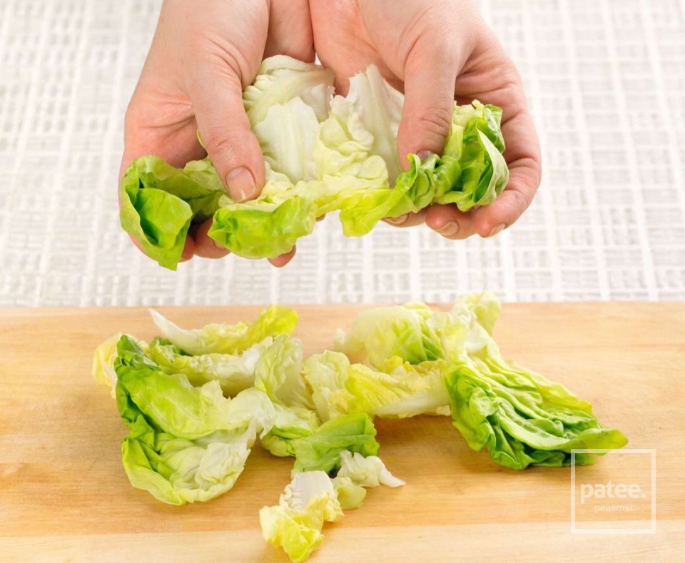 Цезарь с креветками - Шаг 3