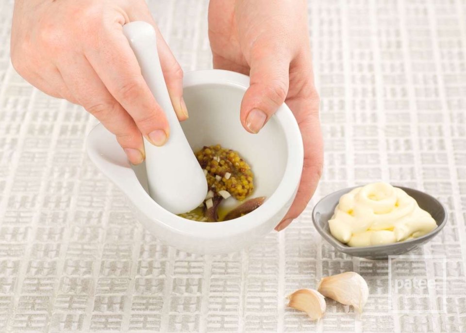 Цезарь с креветками - Шаг 6