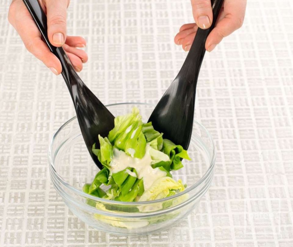 Цезарь с креветками - Шаг 8