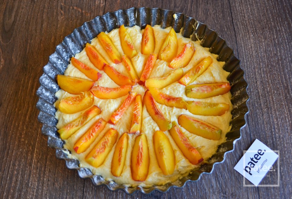 Нежный пирог с персиками - Шаг 12