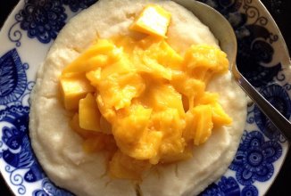 Манная каша с манго!