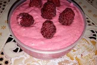 Творожный десерт "малиновый рай"