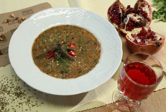 Летний харчо c гранатовым соком