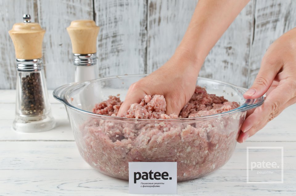 Ленивые пельмени с мясной начинкой - Шаг 3