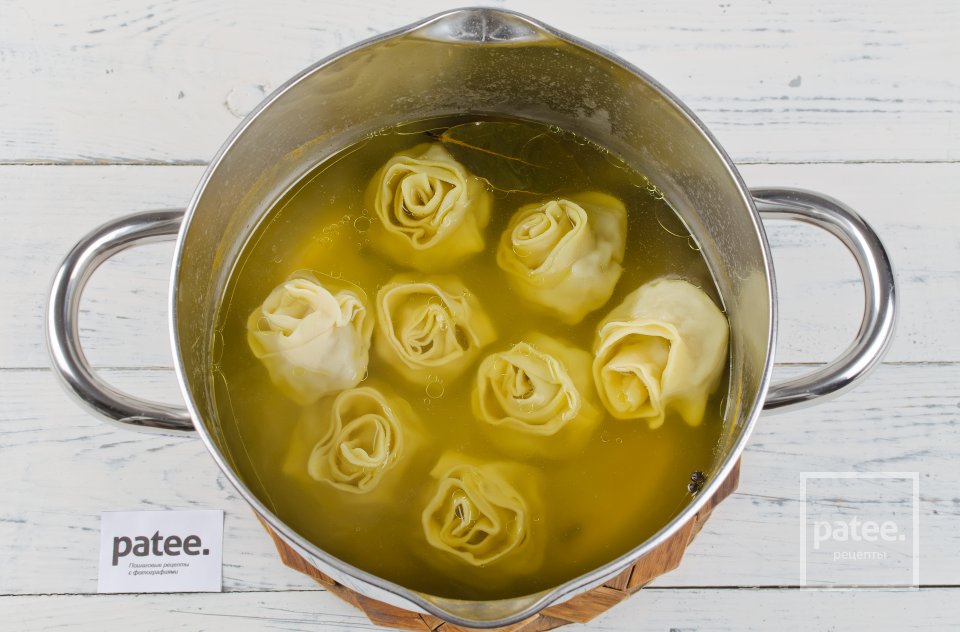 Ленивые пельмени с мясной начинкой - Шаг 13