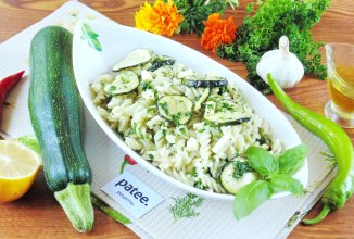 Паста с цуккини и брынзой