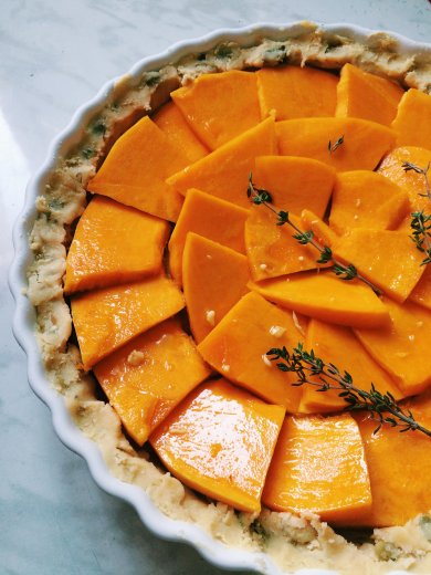 Пирог с тыквой и сыром - Шаг 1