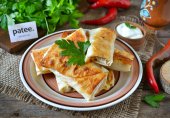 Рулетики из лаваша с пикантной начинкой