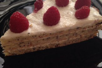 Творожно-маковый торт