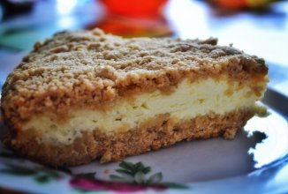 Пирог с творожной начинкой