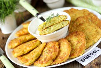 Кабачковые оладьи с укропом
