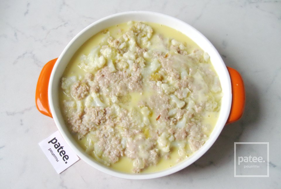 Запеканка из цветной капусты с мясным фаршем - Шаг 13