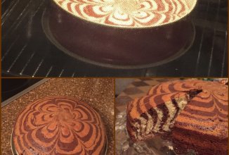 Пирог Зебра😋😋😋😋😋