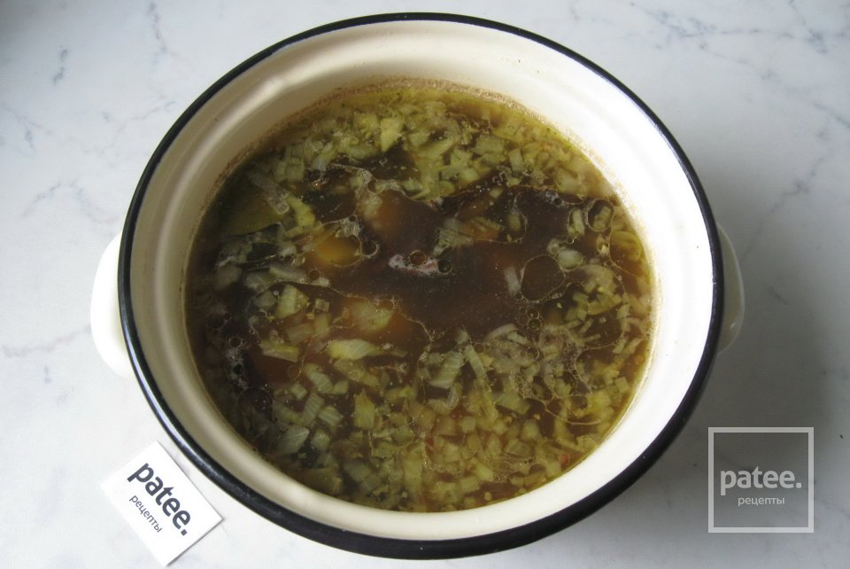 Гречневый суп с сухими грибами - Шаг 12