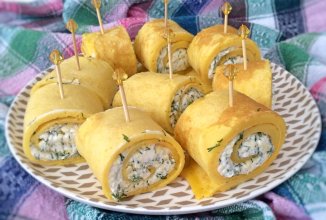 Яичные рулетики