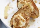 Зареченые груши с творогом
