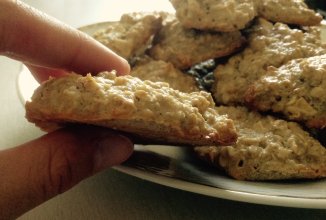 Овсяное печенье с яблоками и корицей