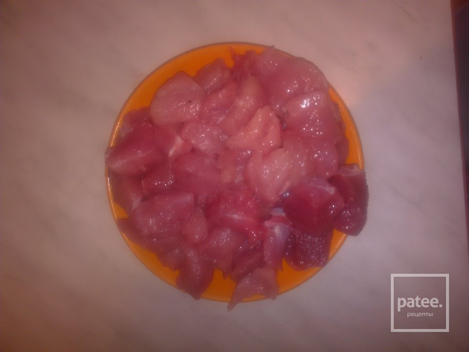 Рагу со свининой. - Шаг 1