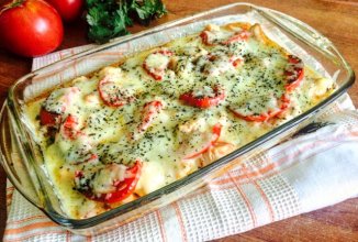 Куриное филе запечённое с овощами